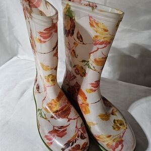 Sloggers Women's Multicolor Floral Rain Boots Size 8 Mid Calf